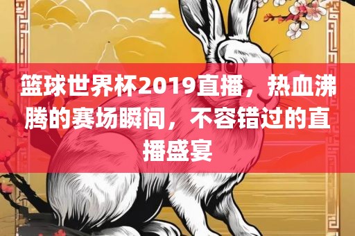 篮球世界杯2019直播，热血沸腾的赛场瞬间，不容错过的直播盛宴