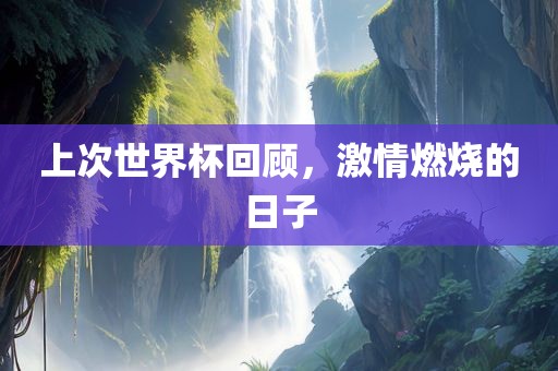 上次世界杯回顾，激情燃烧的日子