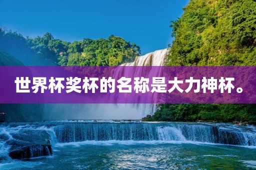 世界杯奖杯的名称是大力神杯。