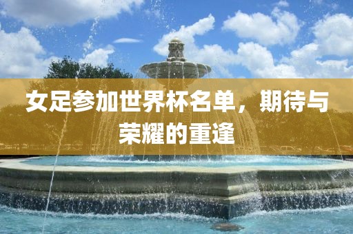 女足参加世界杯名单，期待与荣耀的重逢