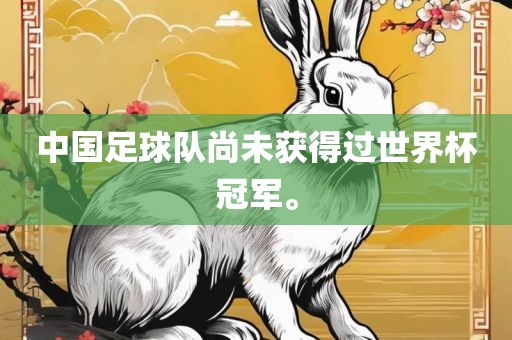 中国足球队尚未获得过世界杯冠军。