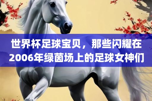 世界杯足球宝贝，那些闪耀在2006年绿茵场上的足球女神们