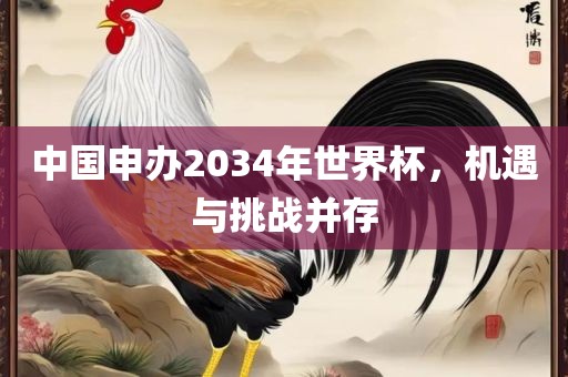 中国申办2034年世界杯，机遇与挑战并存