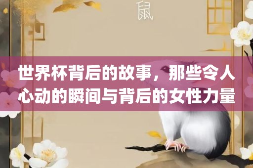 世界杯背后的故事，那些令人心动的瞬间与背后的女性力量