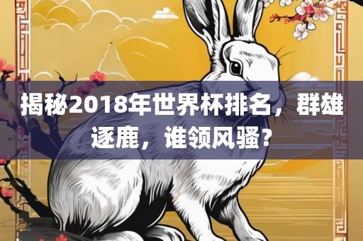 揭秘2018年世界杯排名，群雄逐鹿，谁领风骚？