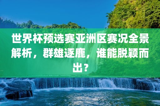 世界杯预选赛亚洲区赛况全景解析，群雄逐鹿，谁能脱颖而出？