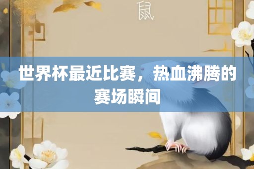 世界杯最近比赛，热血沸腾的赛场瞬间