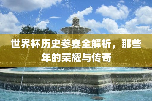 世界杯历史参赛全解析，那些年的荣耀与传奇