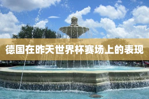 德国在昨天世界杯赛场上的表现