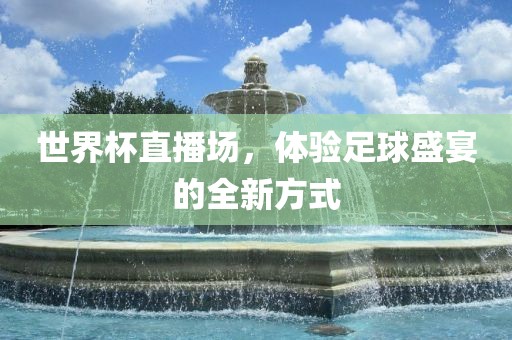 世界杯直播场，体验足球盛宴的全新方式