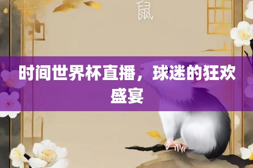 时间世界杯直播，球迷的狂欢盛宴